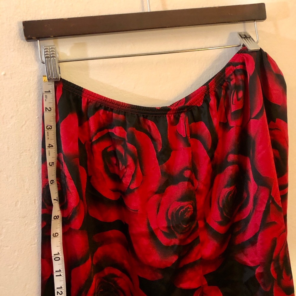 Intimates Pajamas Set Red Rose Sexy Sz Large Morgan Taylor - Picture 12 of 16